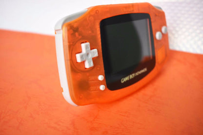 Extra Mods And IPS Backlit LCD GBA Mod Nintendo GameBoy Advance Clear Orange