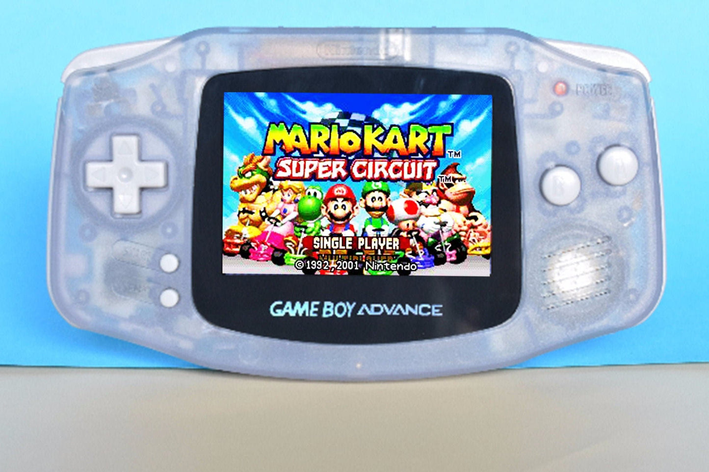 Extra Mods And IPS Backlit LCD GBA Mod Nintendo GameBoy Advance Glacier