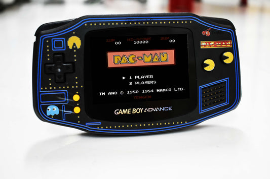 Extra Mods IPS Backlit LCD GBA Nintendo Game Boy Advance Pac Man Edition