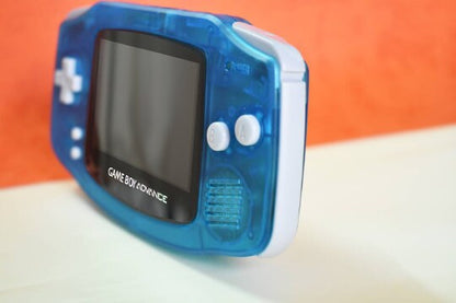 Extra Mods IPS Backlit LCD GBA Nintendo Game Boy Advance Translucent Ocean Blue