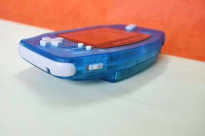 Extra Mods IPS Backlit LCD GBA Nintendo Game Boy Advance Translucent Ocean Blue