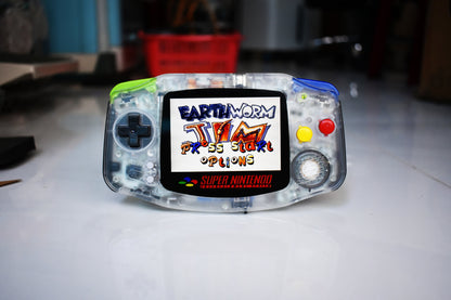 Extra Mods IPS Backlit LCD GBA Nintendo Game Boy Advance Super Nintendo Theme