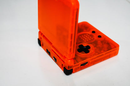 Backlit IPS GBAsp Mod Nintendo GameBoy Advance SP Translucent Orange