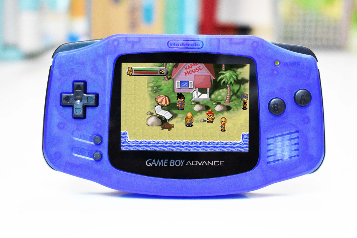 Extra Mods IPS Backlit LCD GBA Nintendo Game Boy Advance Translucent Blue