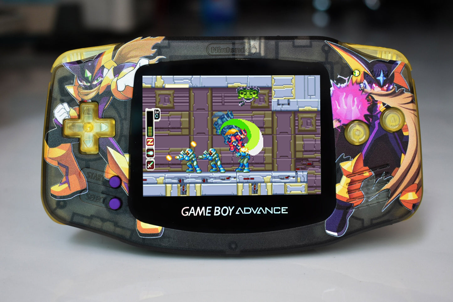 Extra Mods And IPS Backlit LCD GBA Mod Nintendo GameBoy Advance Megaman Battle Network