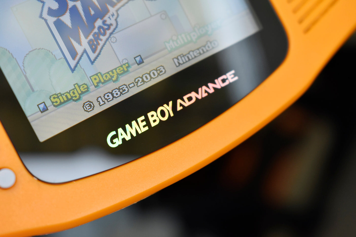 Extra Mods IPS Backlit LCD GBA Nintendo Game Boy Advance Spicy Orange