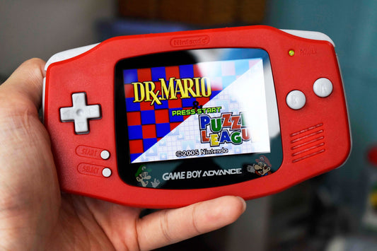 Extra Mods And IPS Backlit LCD GBA Mod Nintendo GameBoy Advance Mario And Lugi