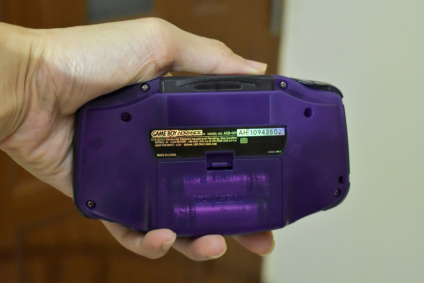 Extra Mods IPS Backlit LCD GBA Nintendo Game Boy Advance Grape Purple