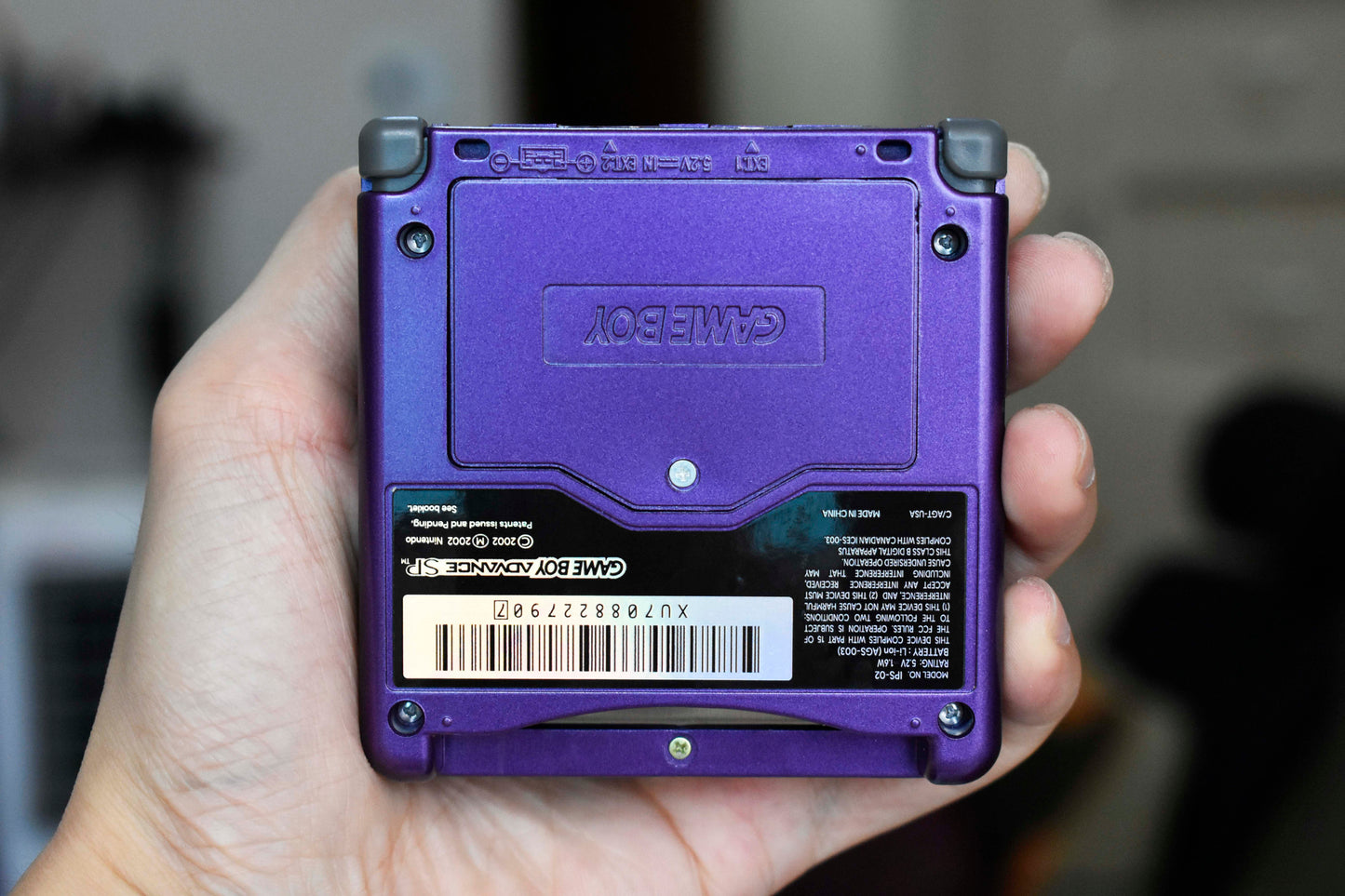 Backlit IPS GBAsp Mod Nintendo GameBoy Advance SP Metallic Purple