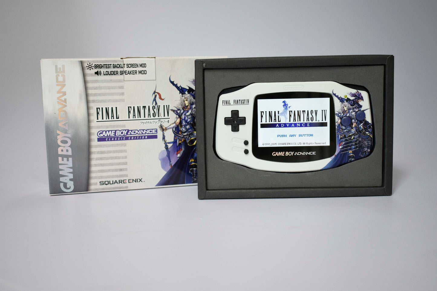 Extra Mods And IPS Backlit LCD GBA Mod Nintendo GameBoy Advance Final Fantasy IV