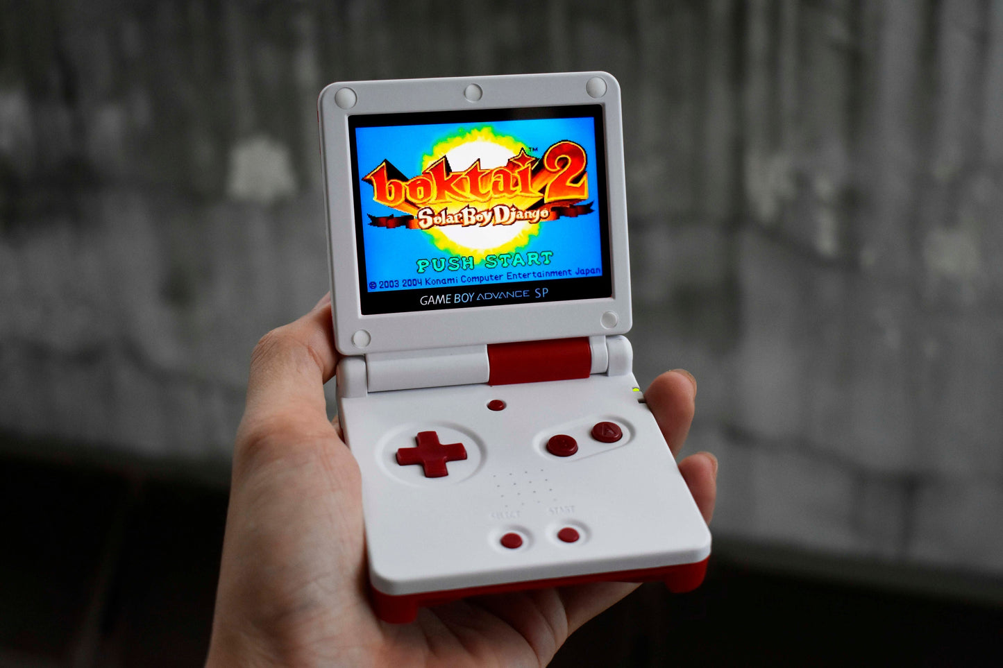 Backlit IPS GBAsp Mod Nintendo GameBoy Advance SP Super Mushroom