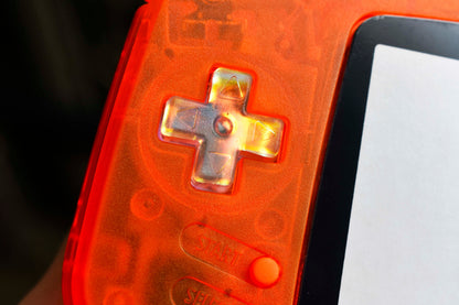 Extra Mods IPS Backlit LCD GBA Nintendo Game Boy Advance Clear Orange Sunset Buttons