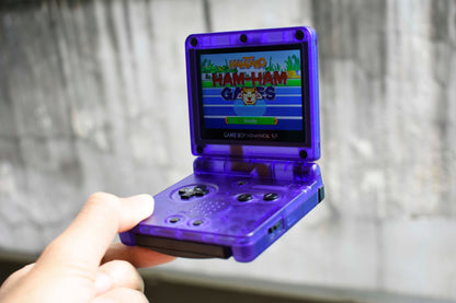 Backlit IPS GBAsp Mod Nintendo GameBoy Advance SP Midnight Blue