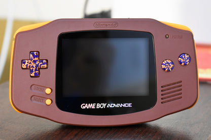 Extra Mods And IPS Backlit LCD GBA Mod Nintendo GameBoy Advance Chocolate Candy