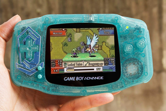 Extra Mods IPS Backlit LCD GBA Nintendo Game Boy Advance Pokemon Crystal Edition