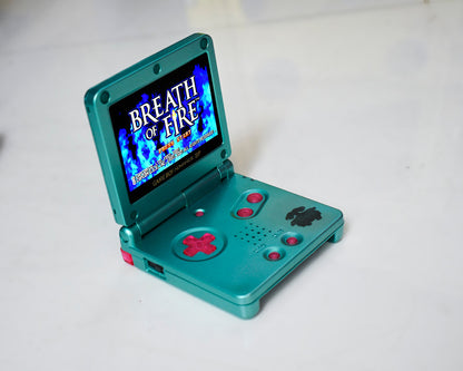 Backlit IPS GBAsp Mod Nintendo GameBoy Advance SP Venusaur