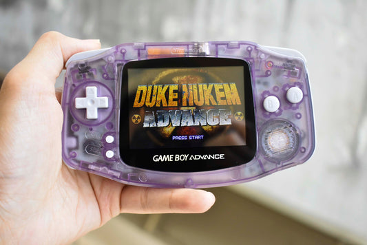 Extra Mods And IPS Backlit LCD GBA Mod Nintendo GameBoy Advance Atomic Purple