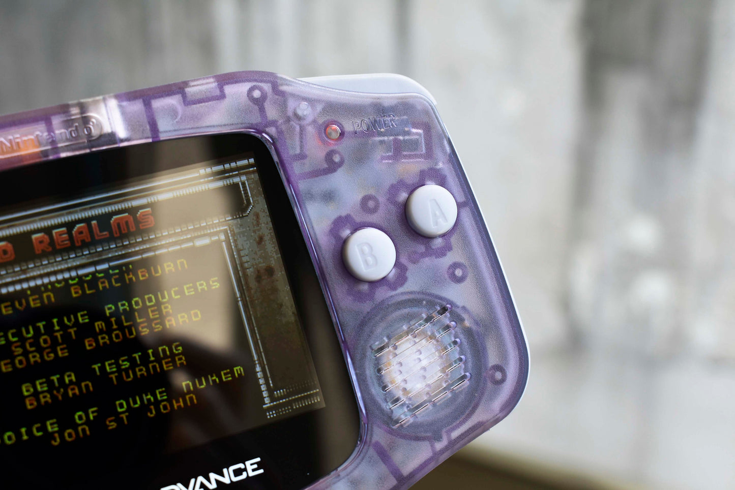 Extra Mods And IPS Backlit LCD GBA Mod Nintendo GameBoy Advance Atomic Purple