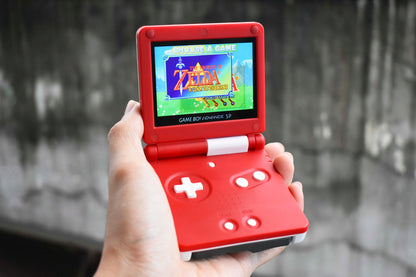 Backlit IPS GBAsp Mod Nintendo GameBoy Advance SP Pokeball