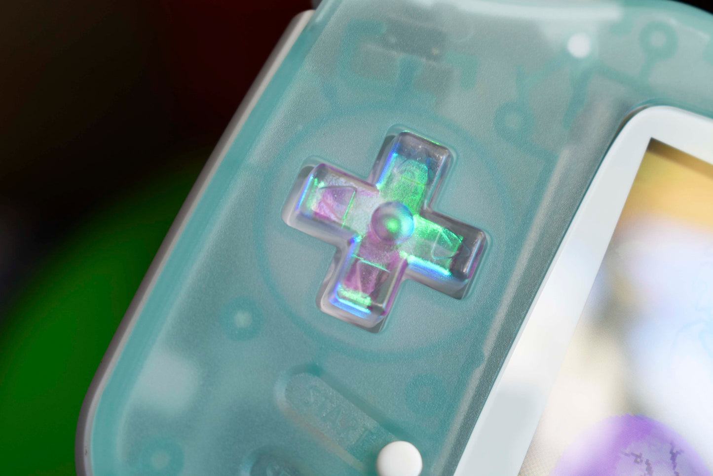Extra Mods And IPS Backlit LCD GBA Mod Nintendo GameBoy Advance Glow In Dark Turquoise Shell Cool Opal Buttons