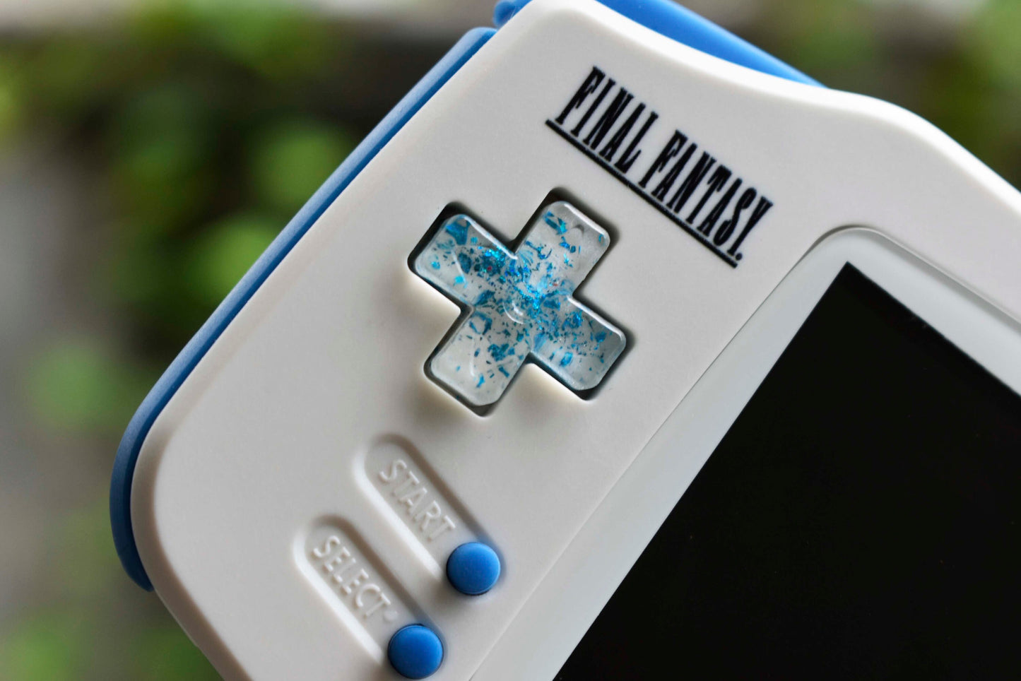 Extra Mods And IPS Backlit LCD GBA Mod Nintendo GameBoy Advance Final Fantasy Blue Theme