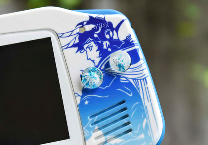 Extra Mods And IPS Backlit LCD GBA Mod Nintendo GameBoy Advance Final Fantasy Blue Theme