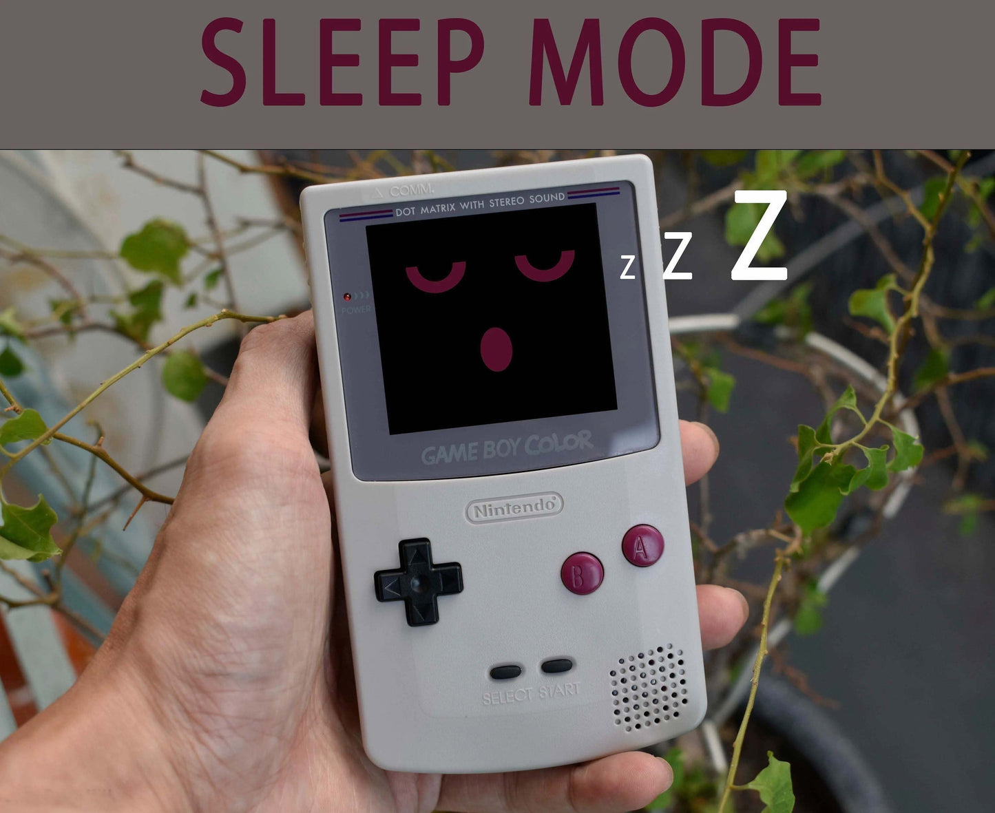 Funnyplaying Retro Pixel IPS Q5 Game Boy Color With Laminated Lens Nintendo GBC Plus Extra Mods Flowers Under The Moon