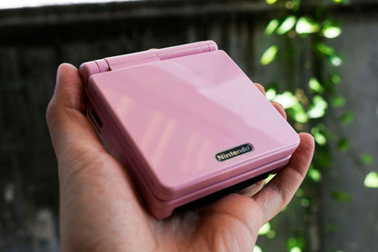 Backlit IPS GBAsp Mod Nintendo GameBoy Advance SP Mirror Baby Pink