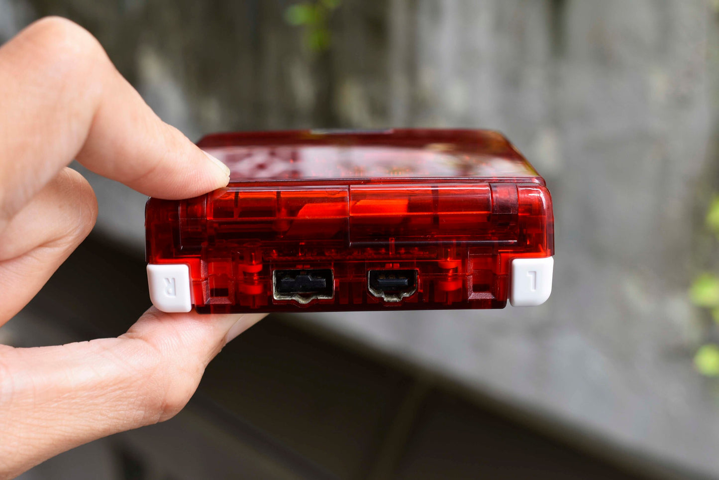 Backlit IPS GBAsp Mod Nintendo GameBoy Advance SP Mirror Clear Red