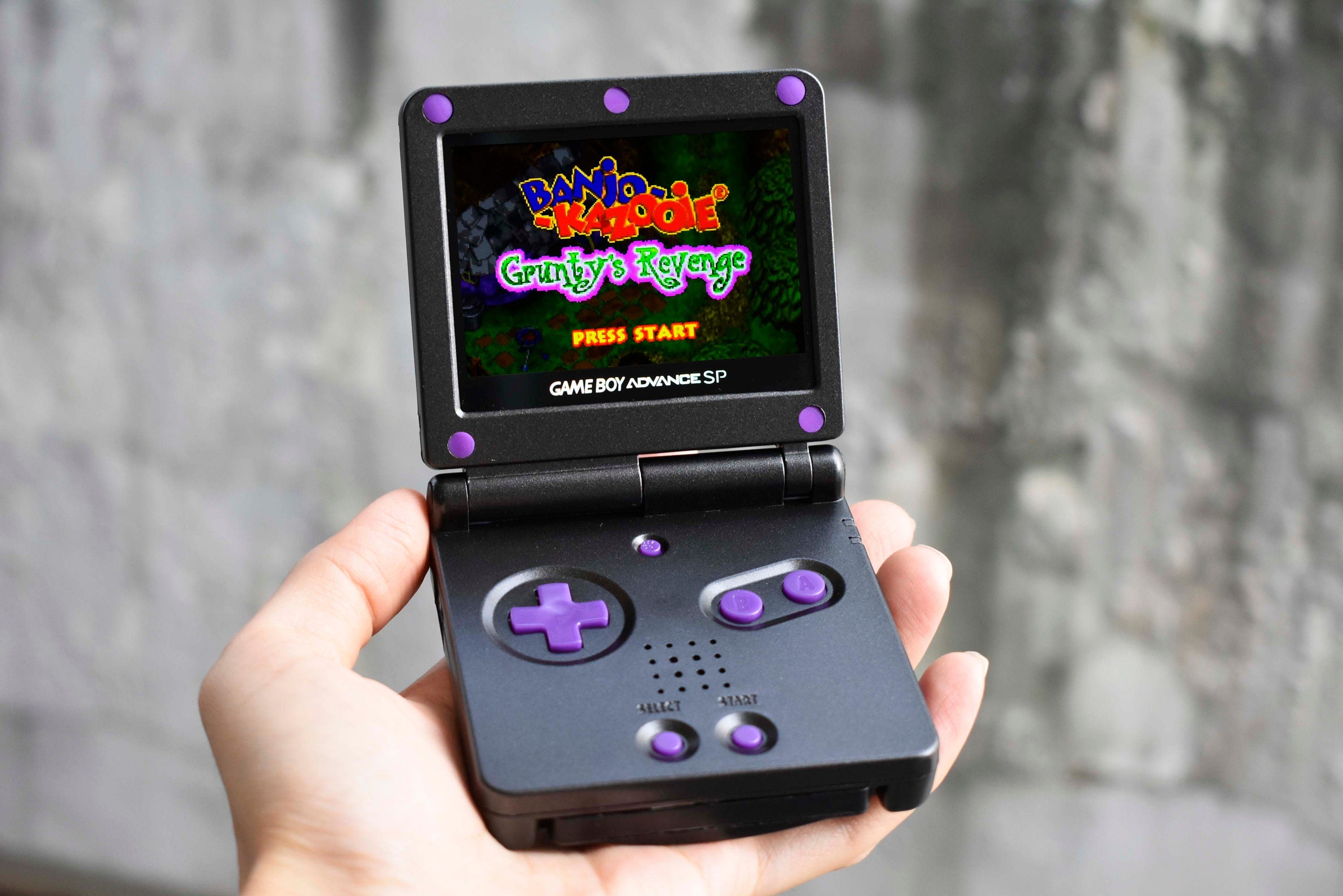 ✯GENGAR edition✯Nintendo GameBoy 2024 Advance (super bright IPS screen)