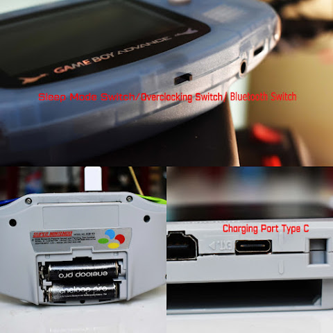 Extra Mods And IPS Backlit LCD GBA Mod Nintendo GameBoy Advance Nes Family Computer