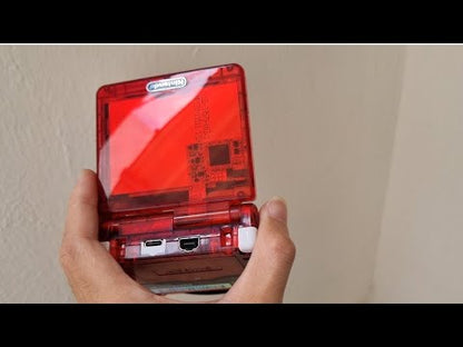 Backlit IPS GBAsp Mod Nintendo GameBoy Advance SP Mirror Clear Red