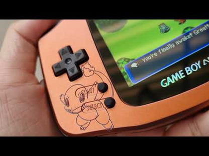 Extra Mods And IPS Backlit LCD GBA Mod Nintendo GameBoy Advance Charmander Edition