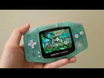 Extra Mods IPS Backlit LCD GBA Nintendo Game Boy Advance Turquoise Glow In Dark