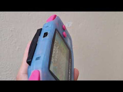 Extra Mods And IPS Backlit LCD GBA Mod Nintendo GameBoy Advance Blue Glow In Dark Pink Buttons
