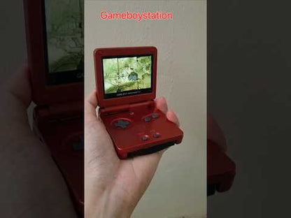 Backlit IPS GBAsp Mod Nintendo GameBoy Advance SP Fire Red
