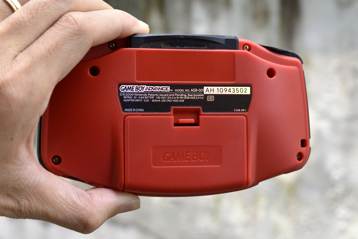 Extra Mods IPS Backlit LCD GBA Nintendo Game Boy Advance Watermelon Red