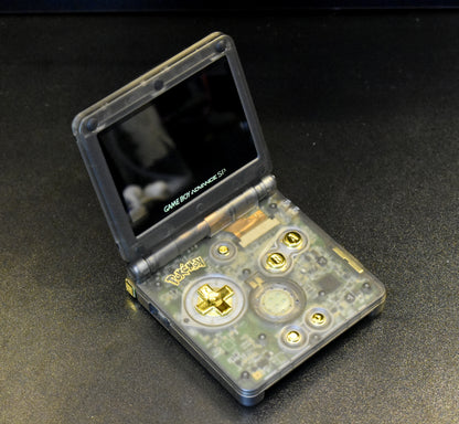 Backlit IPS GBAsp Mod Nintendo GameBoy Advance SP Pokemon Edition