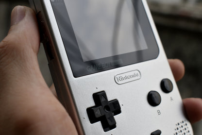 Game Boy Pocket IPS OSD Mod Nintendo GBP Plus Extra Mods Silver