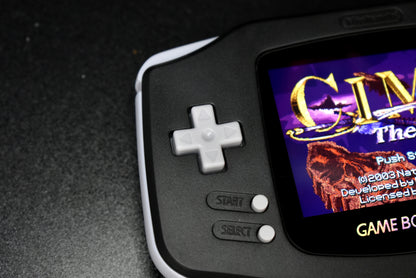 Extra Mods And IPS Backlit LCD GBA Mod Nintendo GameBoy Advance Black Shell Gray Buttons