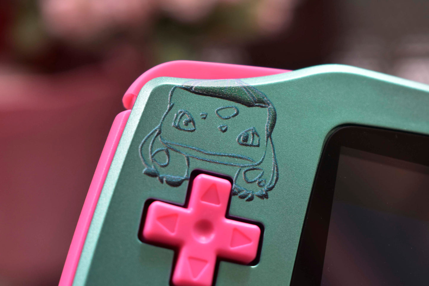 Extra Mods And IPS Backlit LCD GBA Mod Nintendo GameBoy Advance Bulbasaur Edition