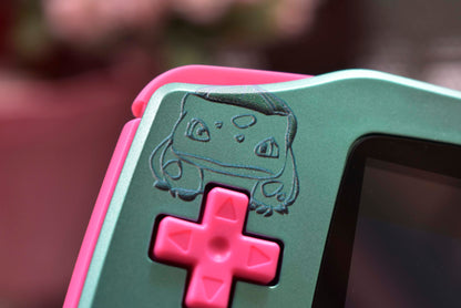 Extra Mods And IPS Backlit LCD GBA Mod Nintendo GameBoy Advance Bulbasaur Edition