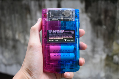 Retro Pixel IPS Q5 Game Boy Color Nintendo GBC Plus Extra Mods Half And Half Color
