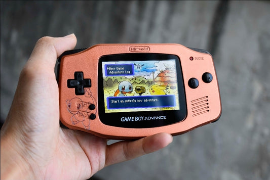 Extra Mods And IPS Backlit LCD GBA Mod Nintendo GameBoy Advance Charmander Edition