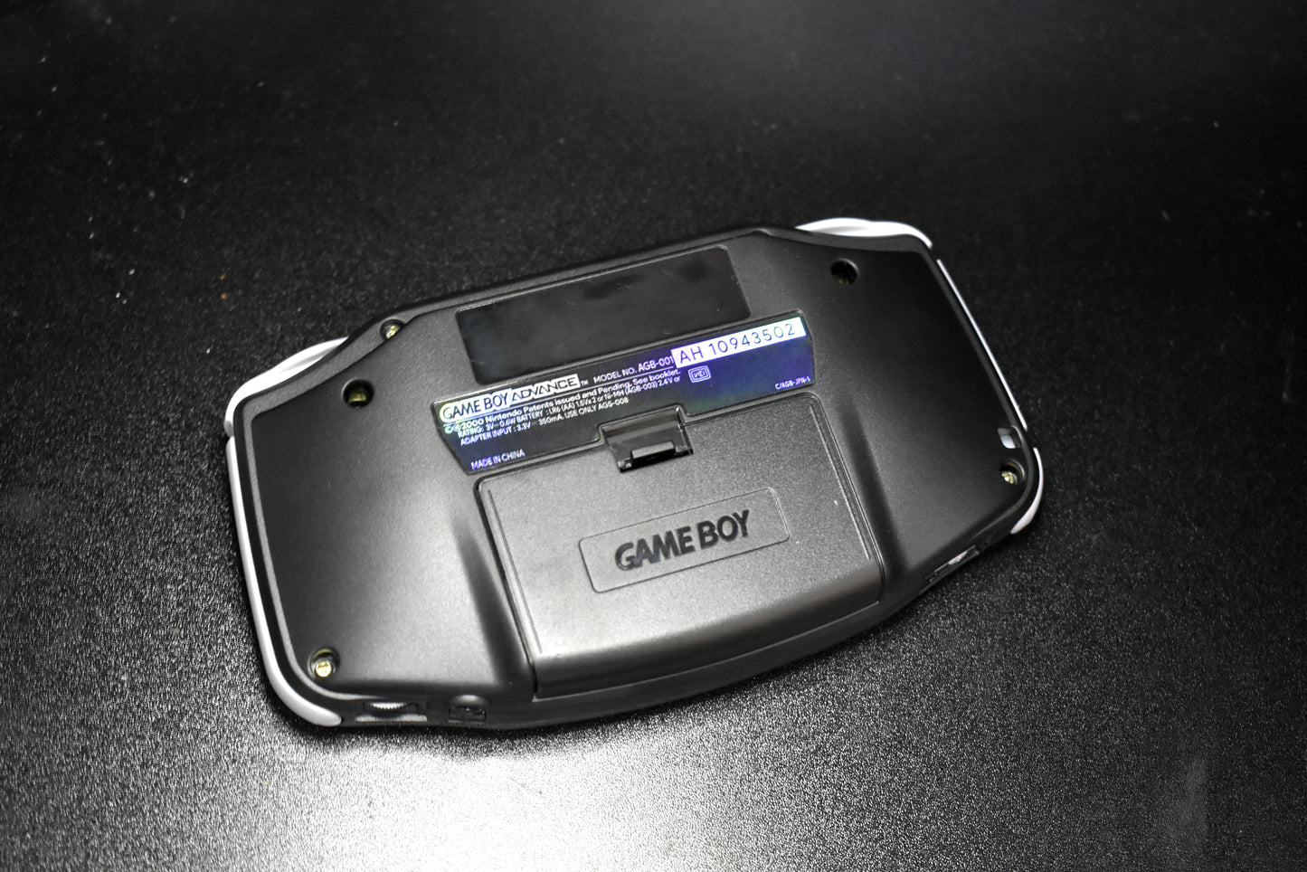 Extra Mods And IPS Backlit LCD GBA Mod Nintendo GameBoy Advance Black Shell Gray Buttons