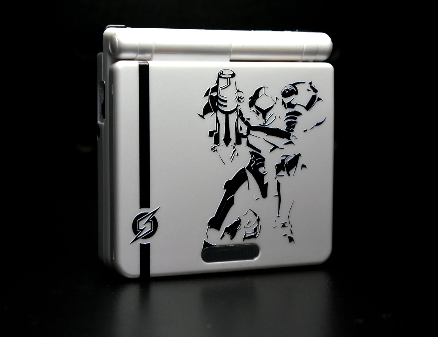 Backlit IPS GBAsp Mod Nintendo GameBoy Advance SP Metroid Fusion