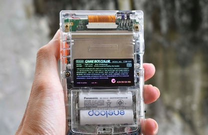 Retro Pixel IPS Q5 Game Boy Color Nintendo GBC Plus Extra Mods Crystal Clear Shell Custom Buttons