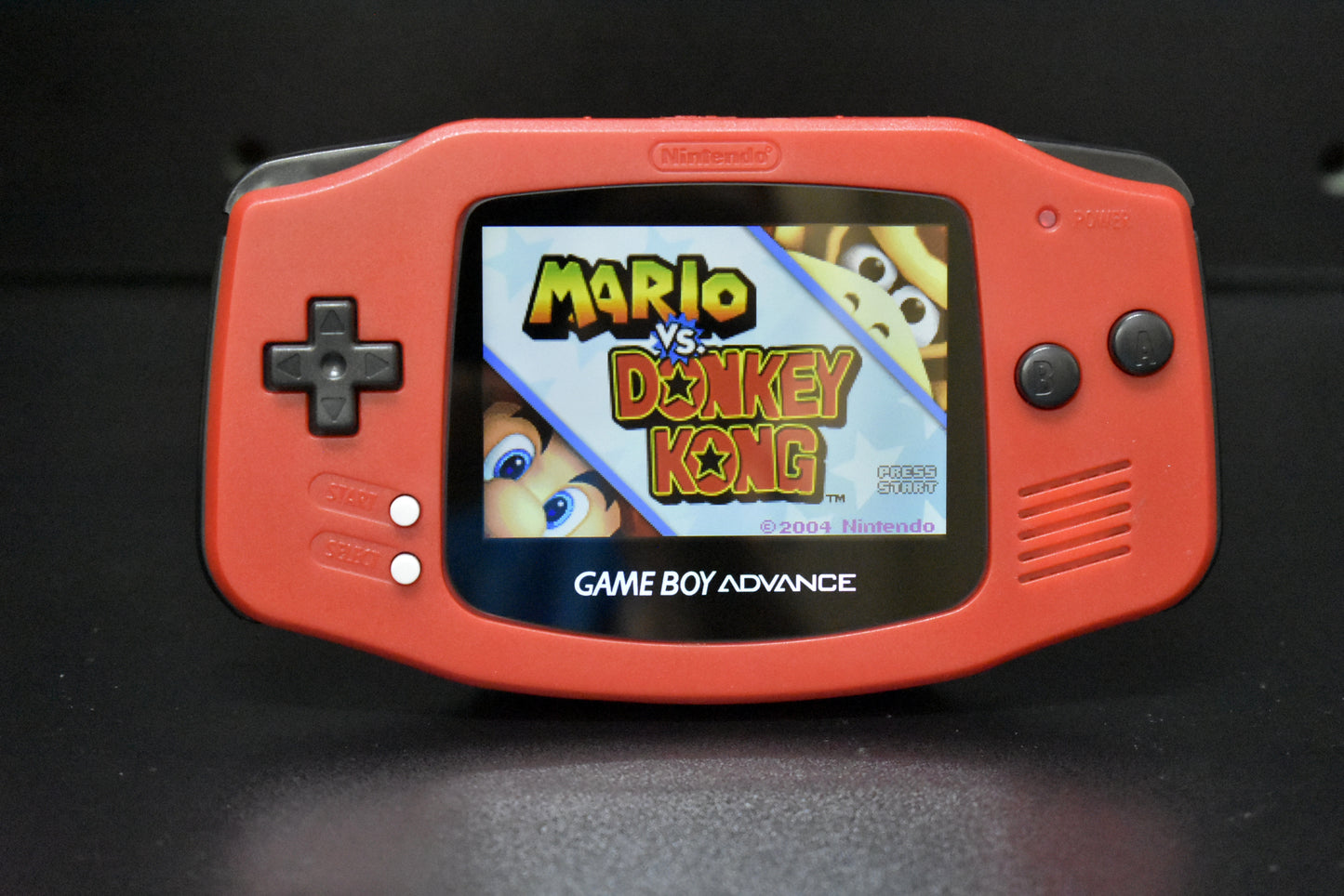 Extra Mods IPS Backlit LCD GBA Nintendo Game Boy Advance Watermelon Red