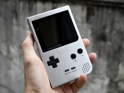 Game Boy Pocket IPS OSD Mod Nintendo GBP Plus Extra Mods Silver