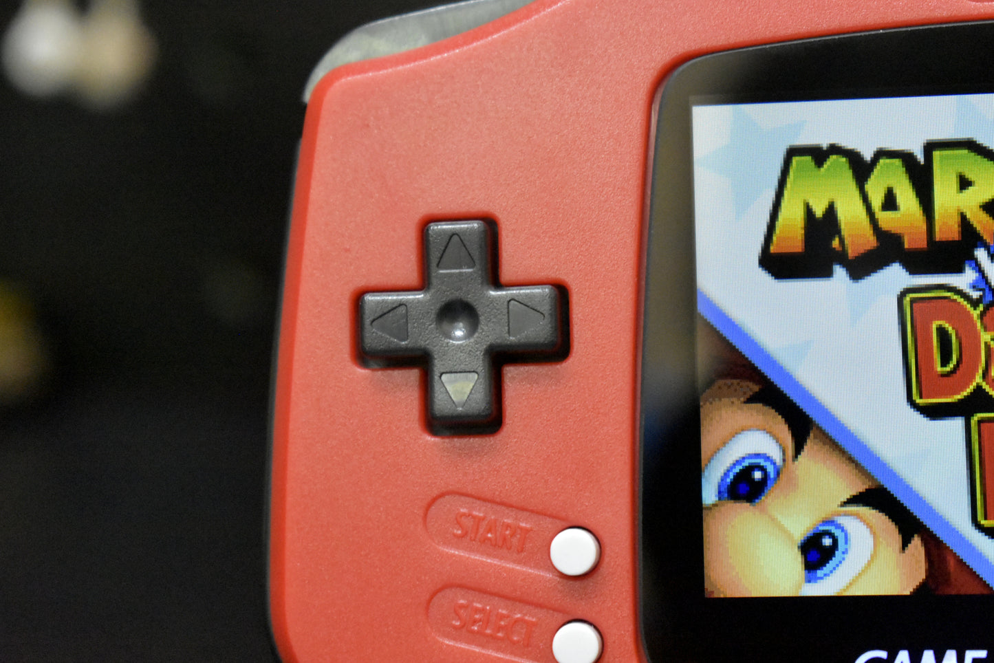 Extra Mods IPS Backlit LCD GBA Nintendo Game Boy Advance Watermelon Red